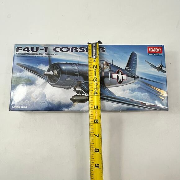 Academy 1/72 F4U-1 Corsair WWII Fighter Aircraft Model Kit #1657 Unassembled - Picture 7 of 7